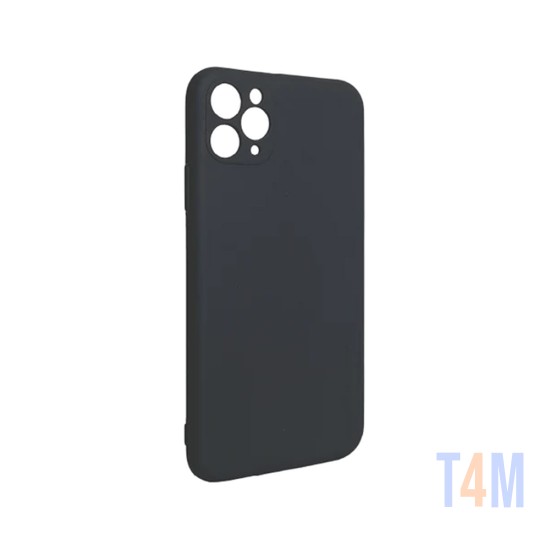 Funda de Silicona con Marco de Cámara para Apple iPhone 11 Pro Negro